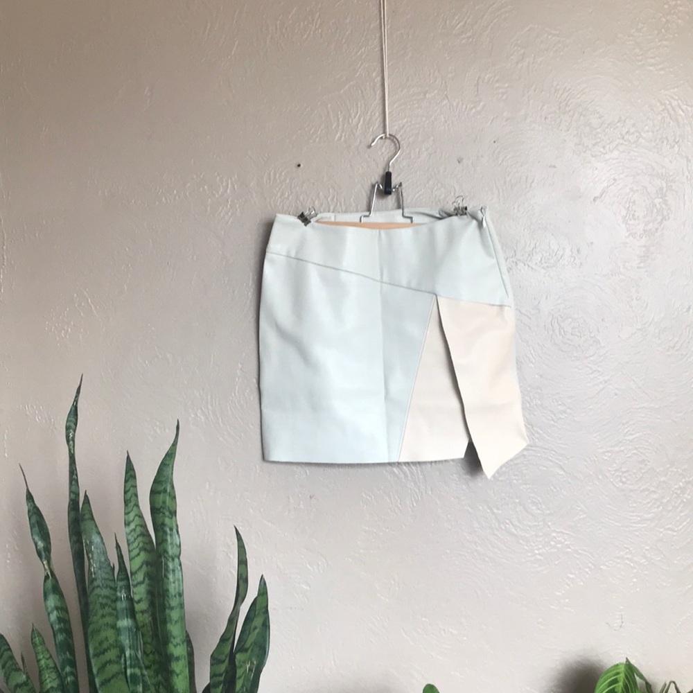 Beige and pink Zara miniskirt